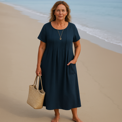 Relaxed-fit day dress