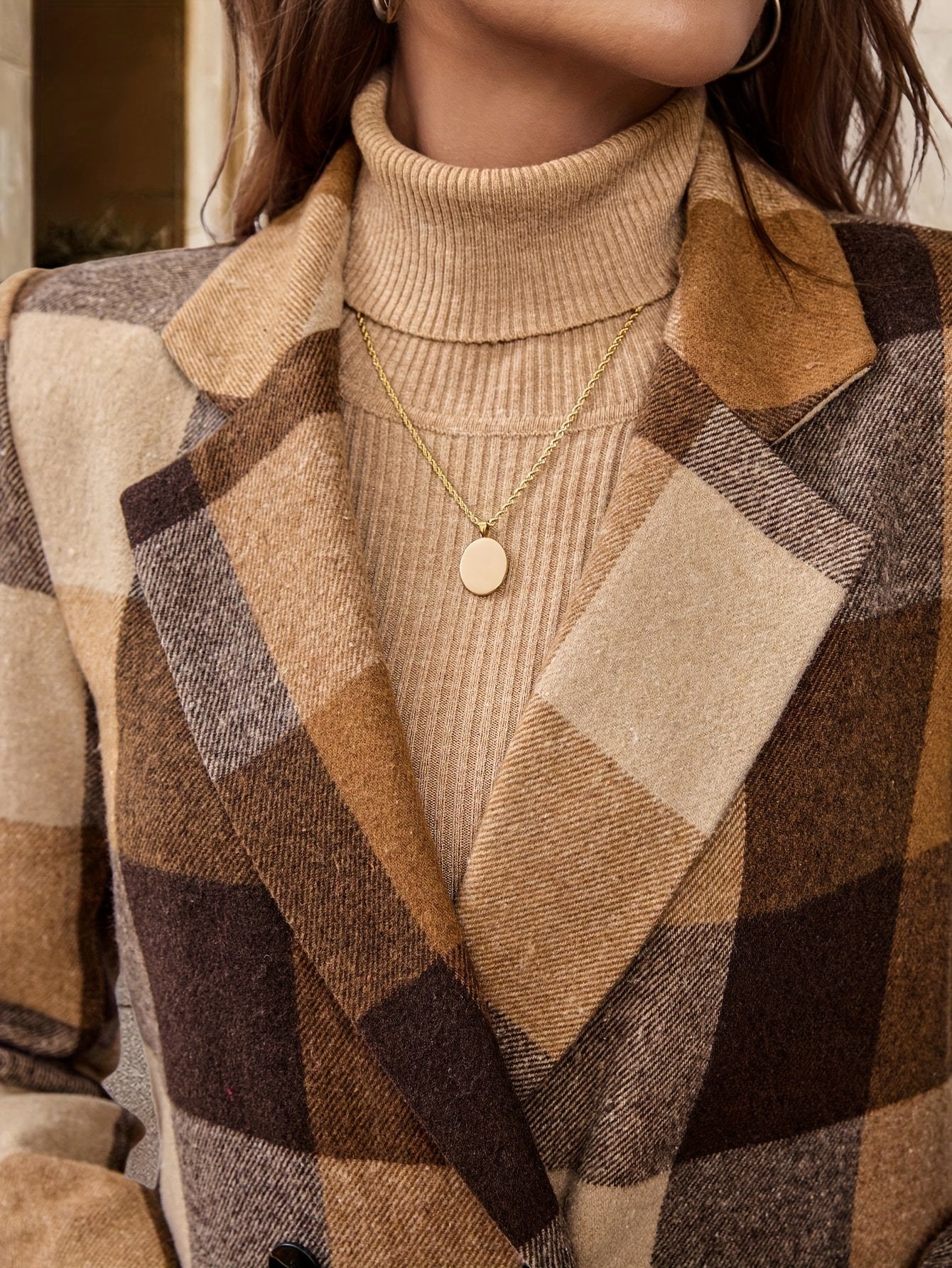 Kelly™ | Elegant Plaid Double-Breasted Coat for Fall & Winter