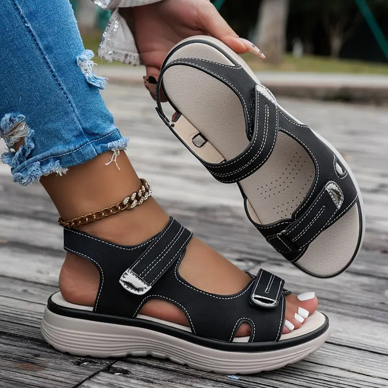 Alia™ - Comfortable wedge sandals with ankle strap