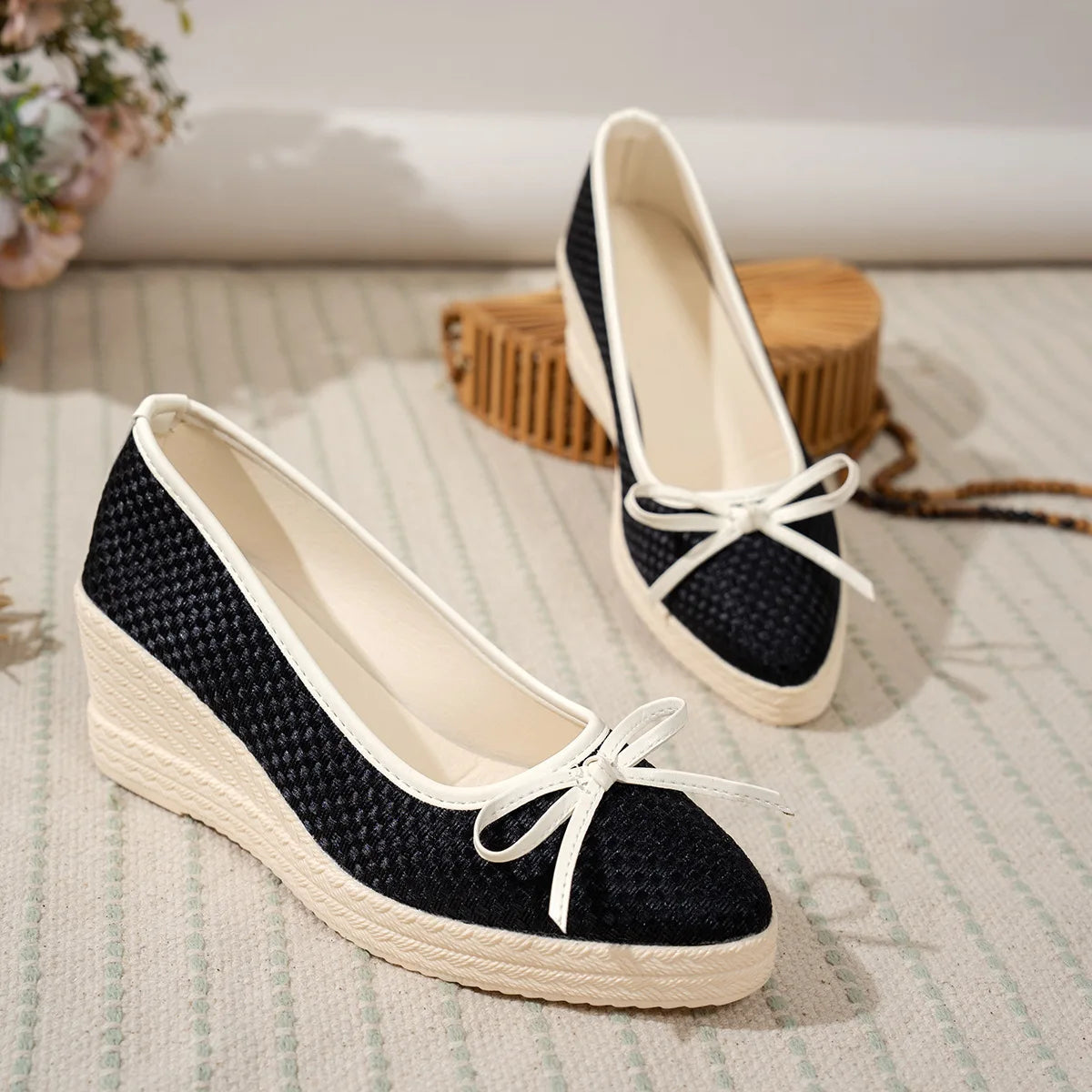 Adelina Nude Wedge Heels - Stylish Comfort for Warm Weather Outfits