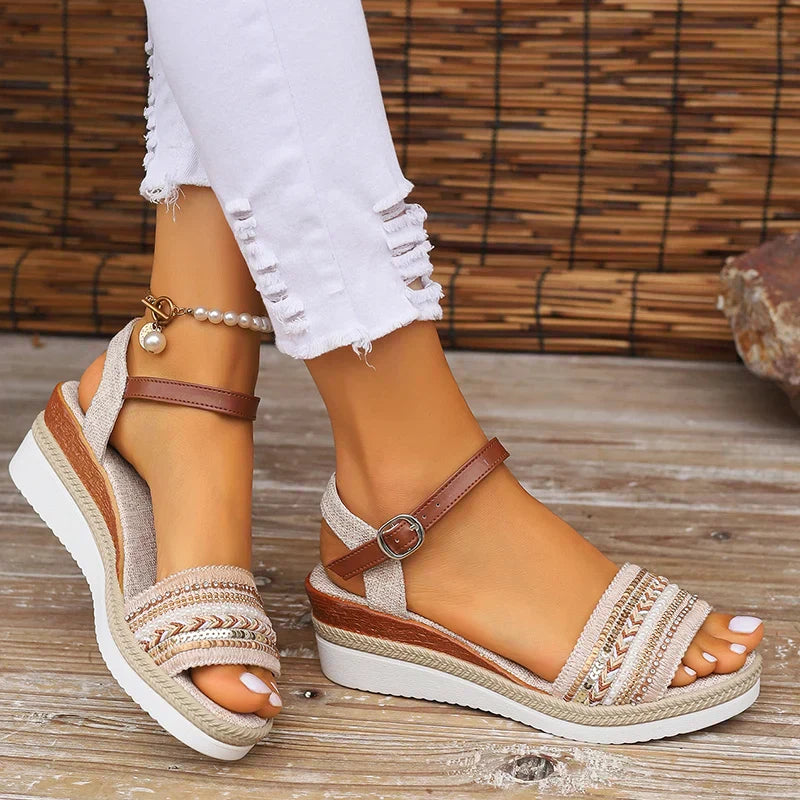 Amira Casual Summer Sandals - All-Day Comfort & Boho Style for Women