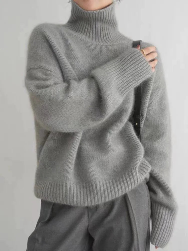 Sweater Women - Luxurious Turtleneck Style & Comfort