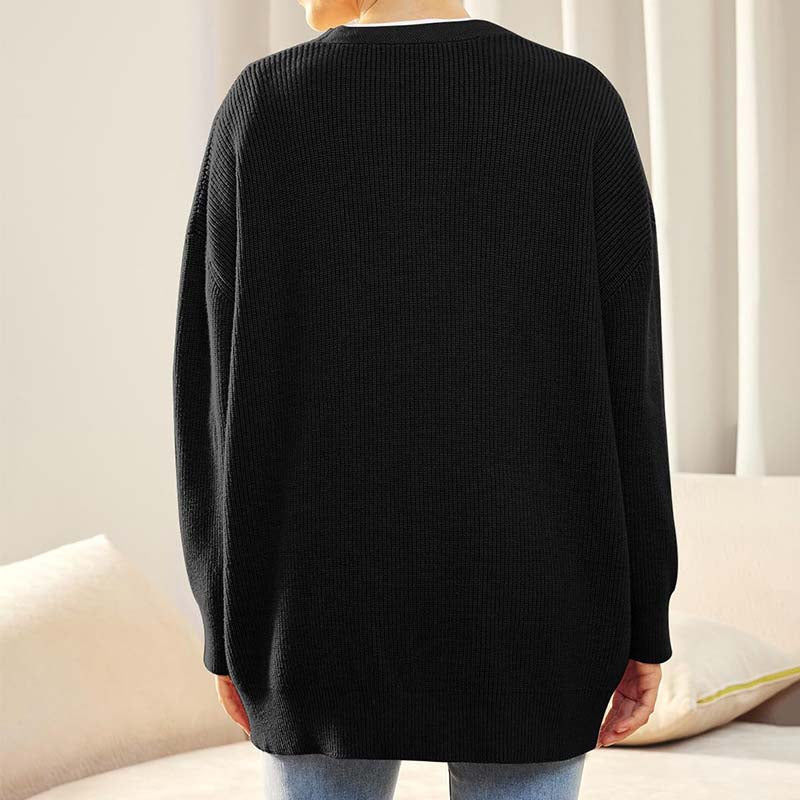 Cozy Knit Long Cardigan - Stylish Layering Essential for Women