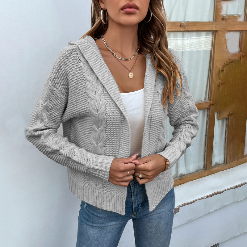 Cozy Long Cardigan for Women - Soft Cotton-Acrylic Blend for All Seasons