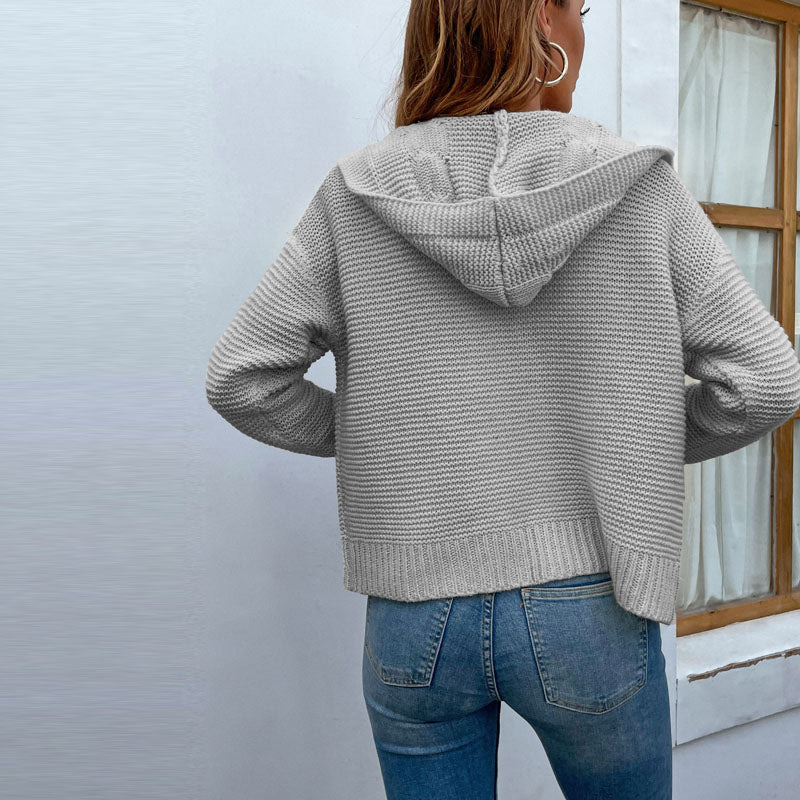 Cozy Long Cardigan for Women - Soft Cotton-Acrylic Blend for All Seasons