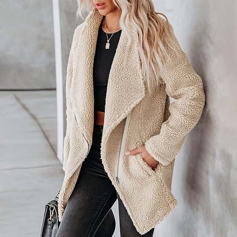 Cozy Plush Coat - Warm, Stylish Winter Outerwear for Women