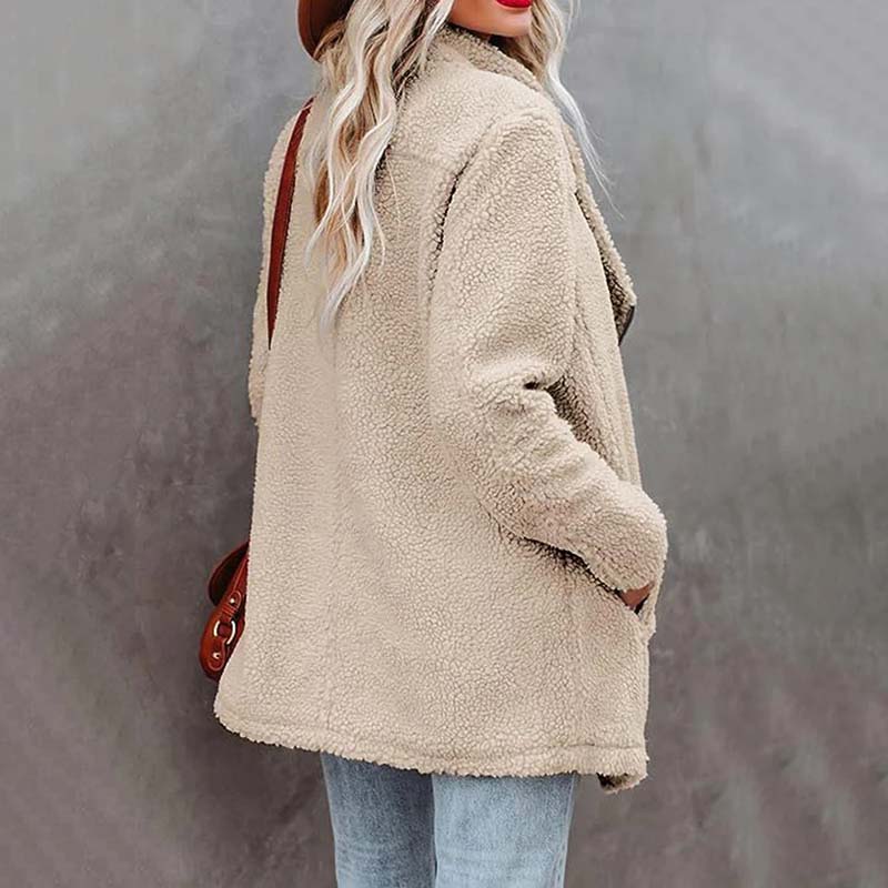 Cozy Plush Coat - Warm, Stylish Winter Outerwear for Women