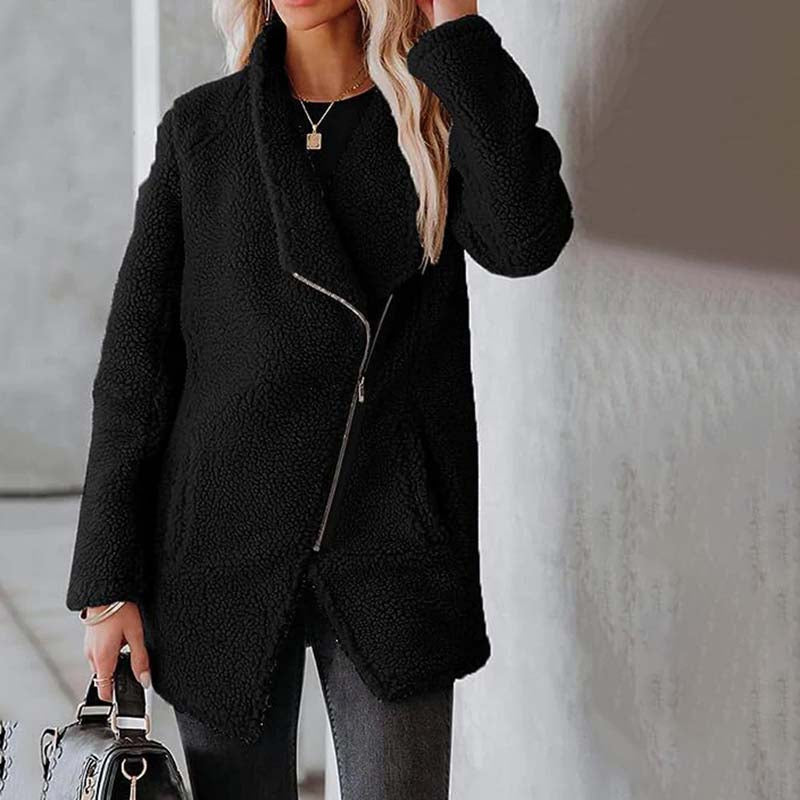 Cozy Plush Coat - Warm, Stylish Winter Outerwear for Women