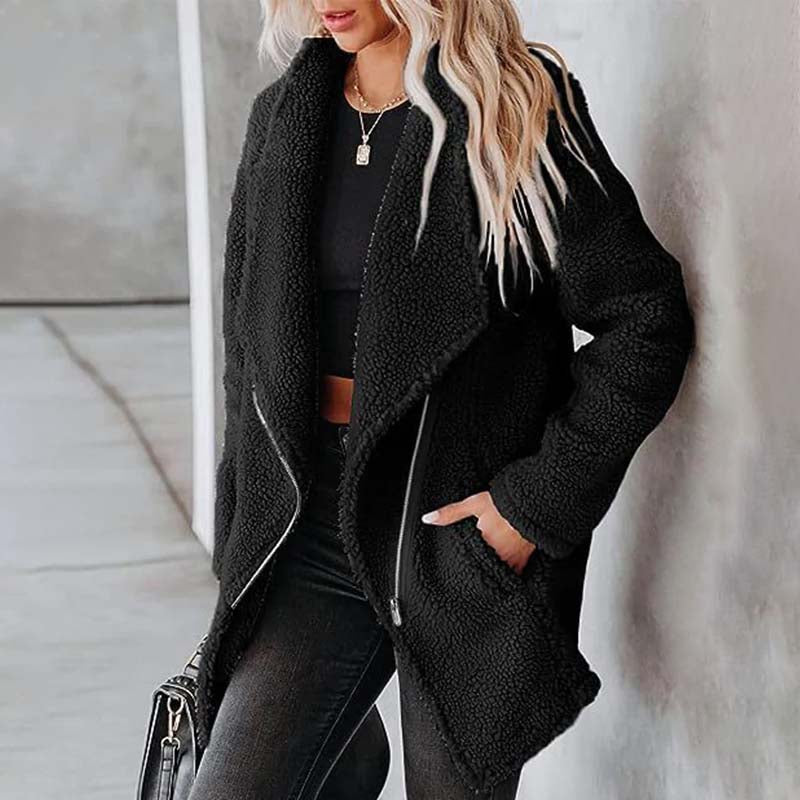 Cozy Plush Coat - Warm, Stylish Winter Outerwear for Women