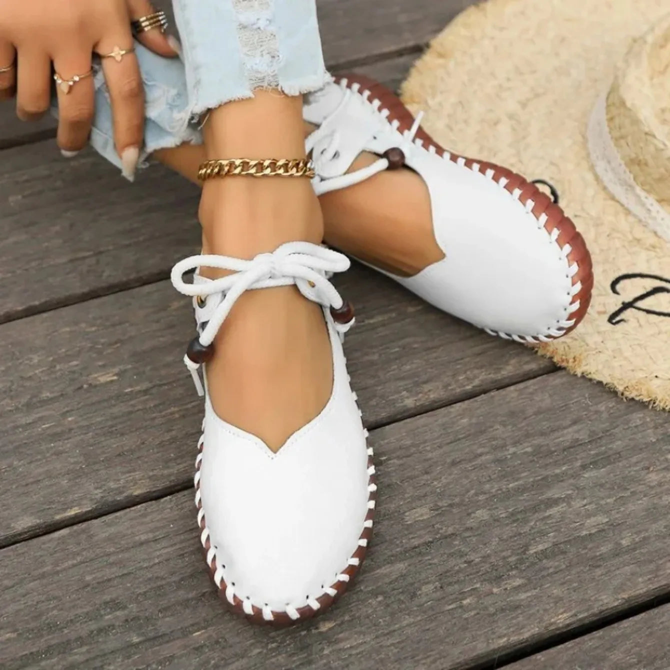 Elara Black Flats - Cloud-Like Comfort & Breathable Vegan Leather