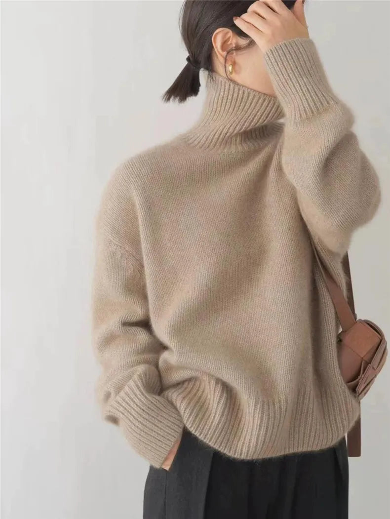 Sweater Women - Luxurious Turtleneck Style & Comfort