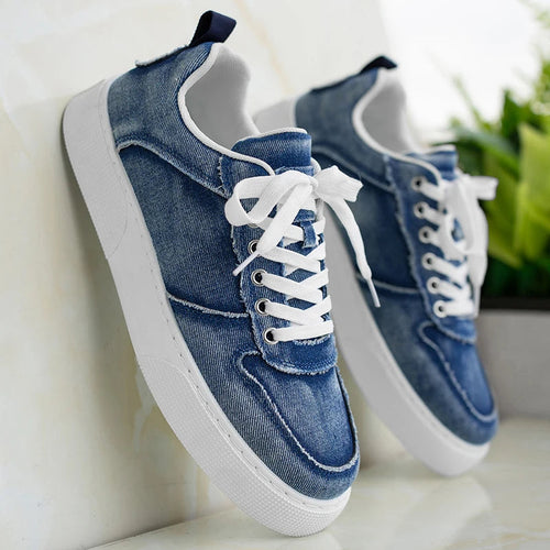 Vanton Denim Sneakers - Lightweight, Breathable, All-Day Comfort