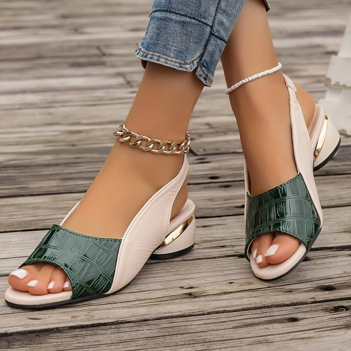 Ventina Mid Heels - Stylish Comfort with Breathable Design