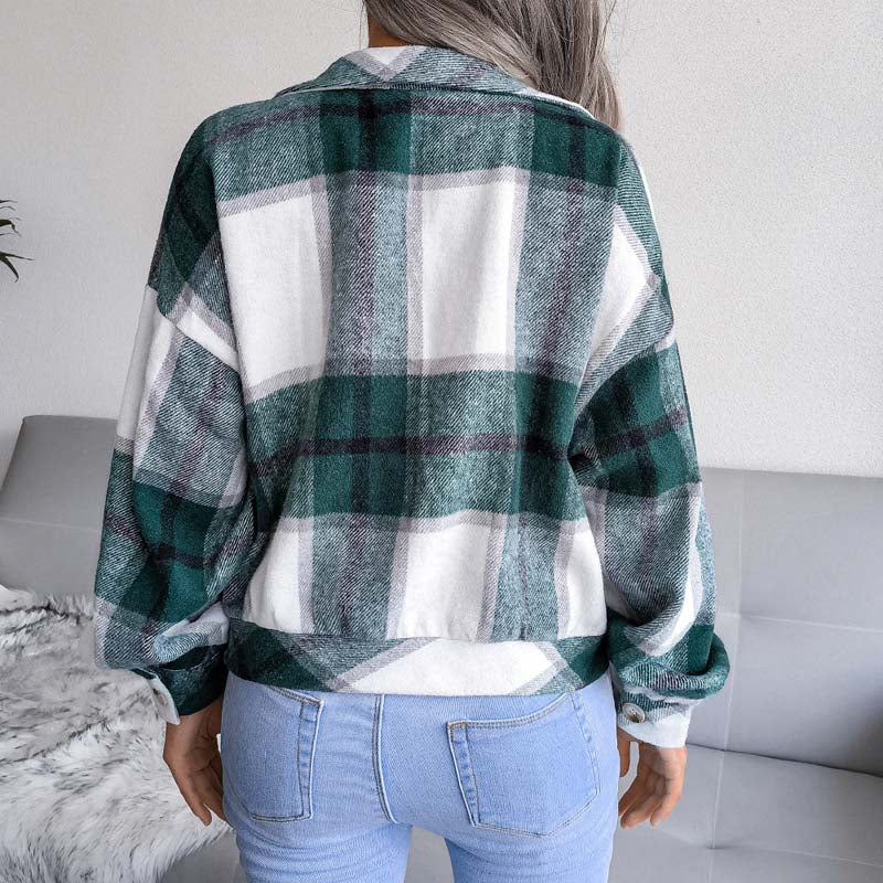 Vintage Checkered Jacket - Cozy Style for All Seasons