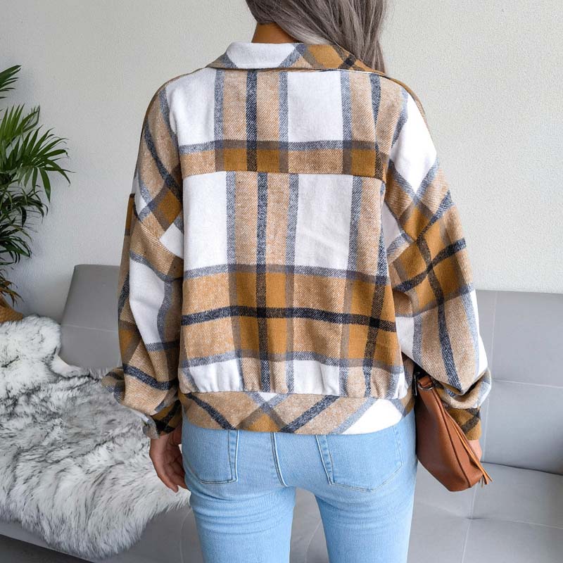 Vintage Checkered Jacket - Cozy Style for All Seasons