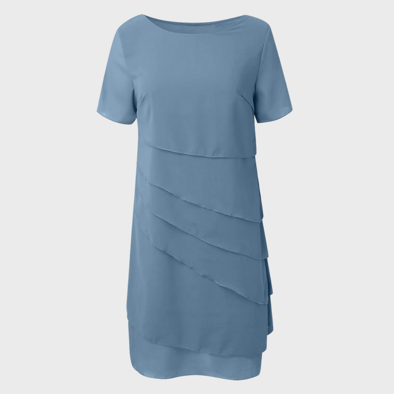 Womens Dress - Elegant Chiffon Summer Wedding Guest & Cocktail Style