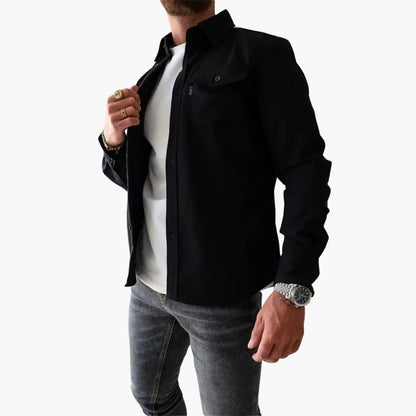Variant image for Button-Through Jacket Overshirt - Stylish Comfort for Modern Men-37