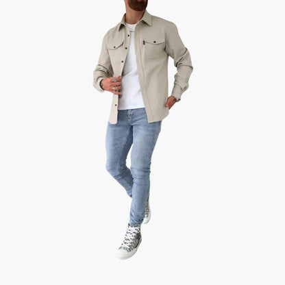 Button-Through Jacket Overshirt - Stylish Comfort for Modern Men