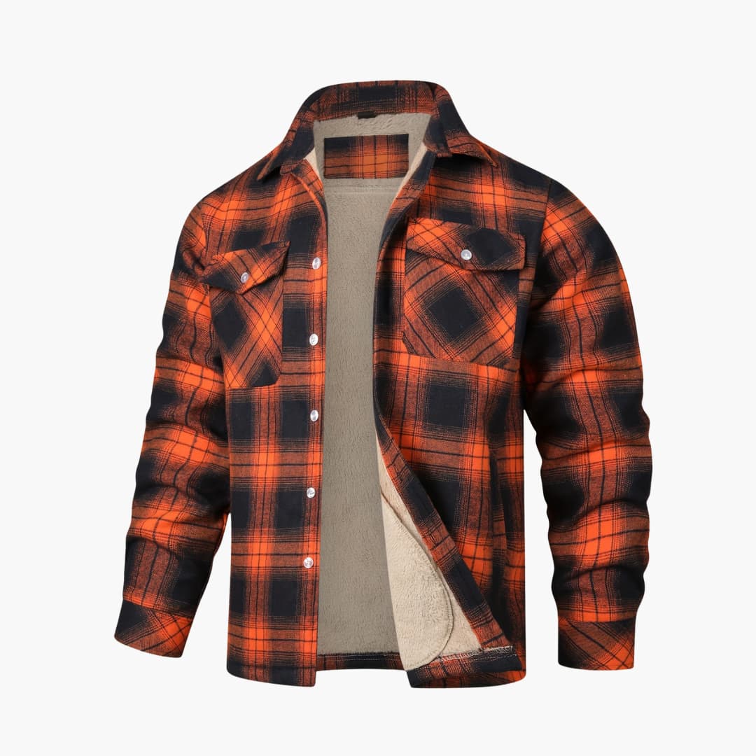Bold Outdoor Plaid Jacket - Stylish Comfort for Adventurers