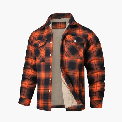 Bold Outdoor Plaid Jacket - Stylish Comfort for Adventurers