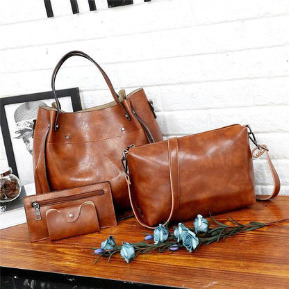 4-Piece Vintage Bag Set