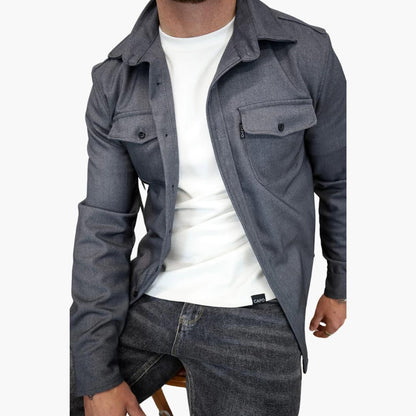 Variant image for Button-Through Jacket Overshirt - Stylish Comfort for Modern Men-19