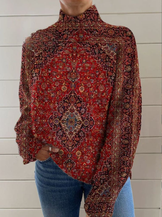 Vintage Knit Turtleneck Sweater - Cozy Wool Blend for Men & Women