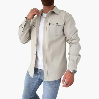 Button-Through Jacket Overshirt - Stylish Comfort for Modern Men