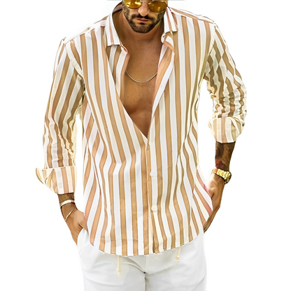 Jacob - Striped men's shirt for summer