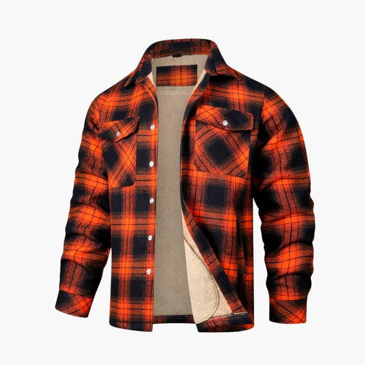 Bold Outdoor Plaid Jacket - Stylish Comfort for Adventurers