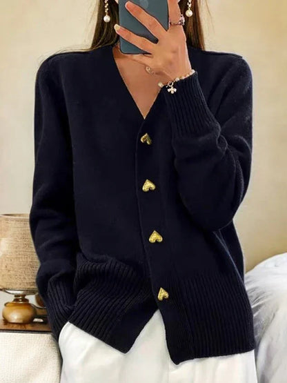 Violetta™ Black Long Cardigan - Timeless Style & Unmatched Comfort