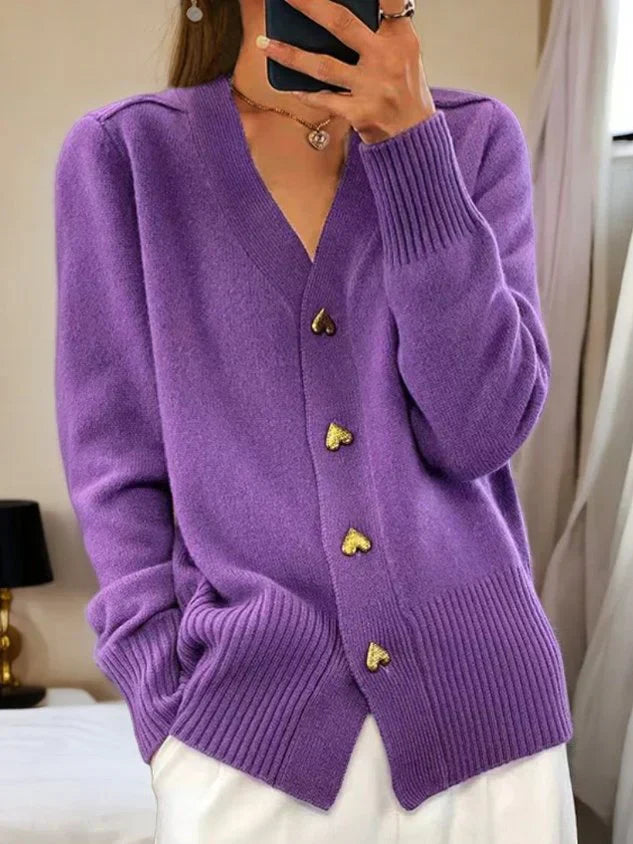 Violetta™ Black Long Cardigan - Timeless Style & Unmatched Comfort