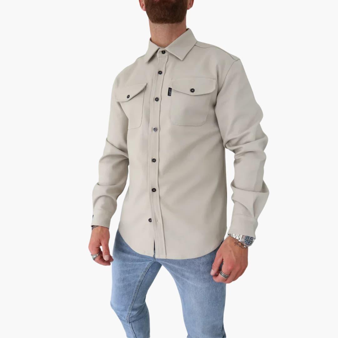 Variant image for Button-Through Jacket Overshirt - Stylish Comfort for Modern Men-7