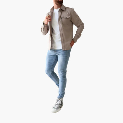 Button-Through Jacket Overshirt - Stylish Comfort for Modern Men