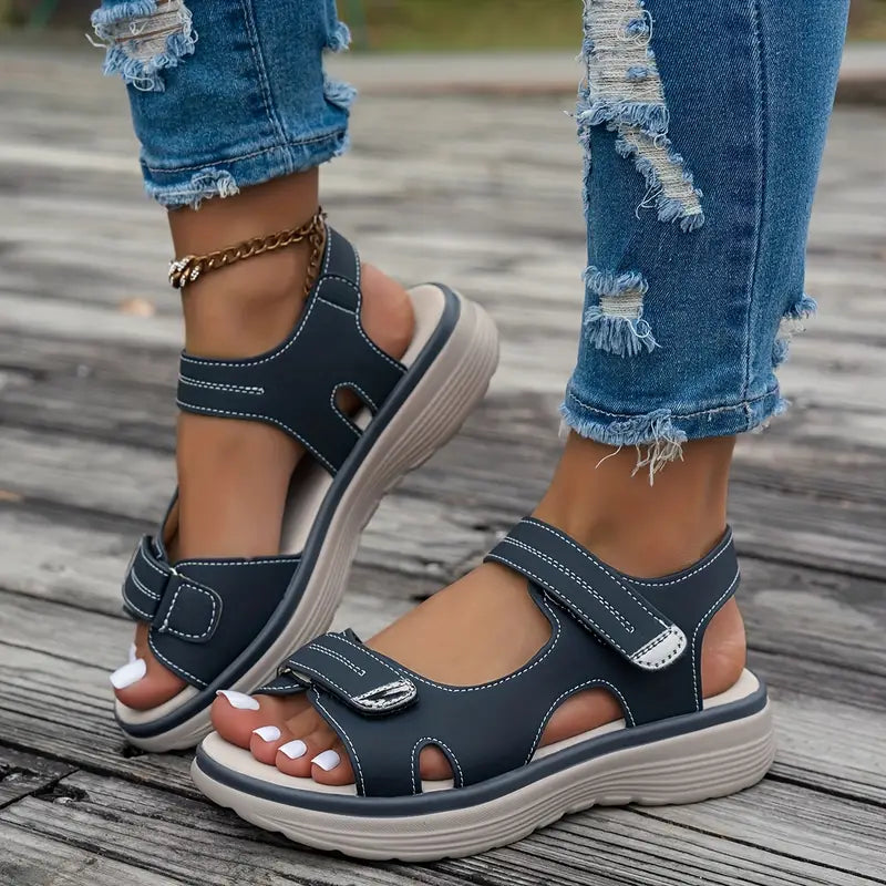 Alia™ - Comfortable wedge sandals with ankle strap