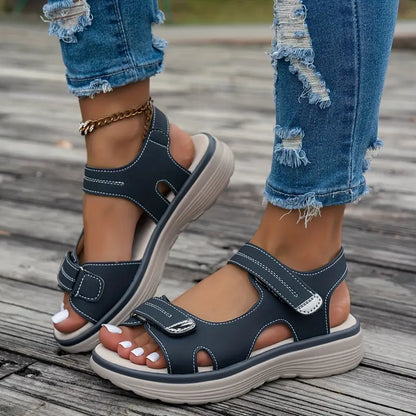 Alia™ - Comfortable wedge sandals with ankle strap