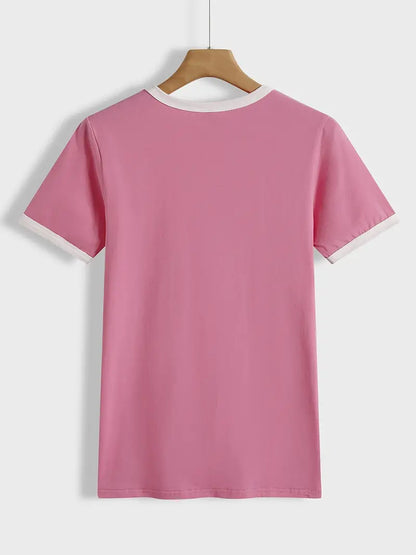 Sleeve Casual Simple T-shirt