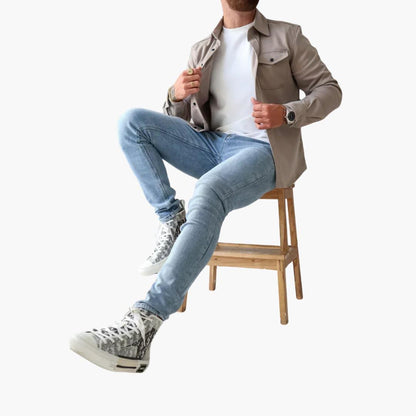 Button-Through Jacket Overshirt - Stylish Comfort for Modern Men