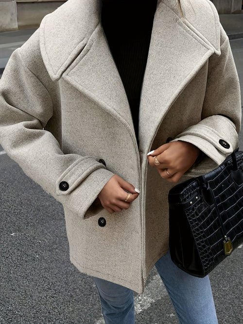 Emily™ | Stylish Double-Breasted Jacket with Button Details