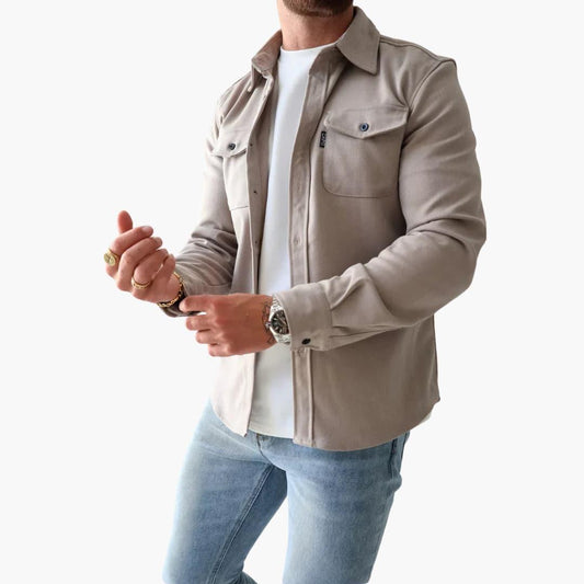 Button-Through Jacket Overshirt - Stylish Comfort for Modern Men