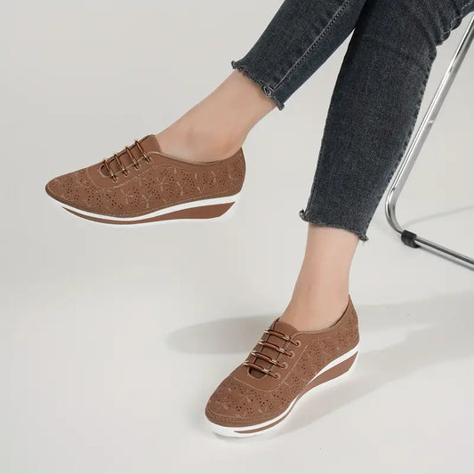 Casual low top wedge orthopedic sneakers