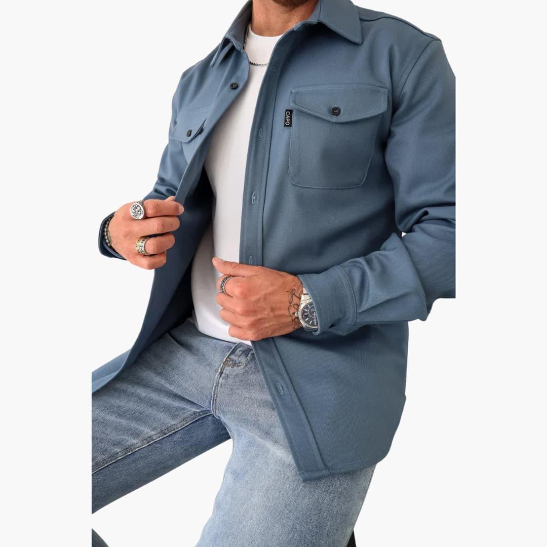 Variant image for Button-Through Jacket Overshirt - Stylish Comfort for Modern Men-43