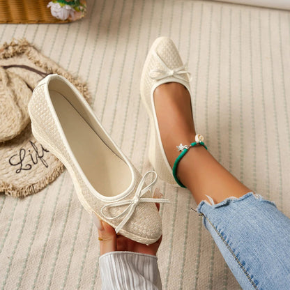 Adelina Nude Wedge Heels - Stylish Comfort for Warm Weather Outfits
