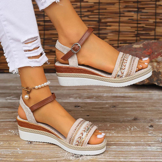 Amira Casual Summer Sandals - All-Day Comfort & Boho Style for Women