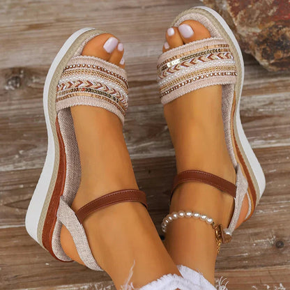 Amira Casual Summer Sandals - All-Day Comfort & Boho Style for Women