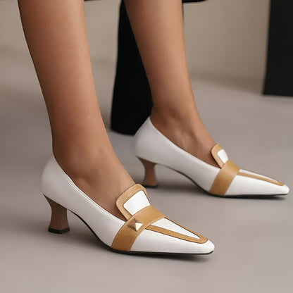 Aveline Mid Heel Shoes - Comfortable Slip-On Design for Summer Style