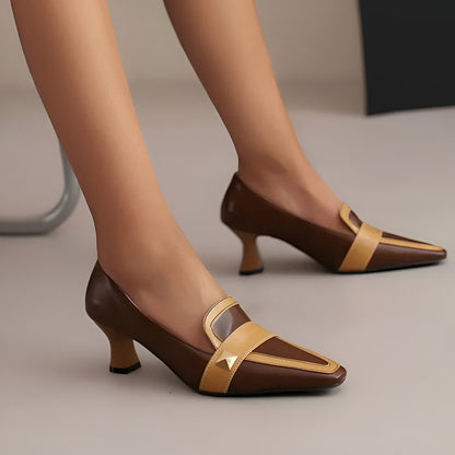 Aveline Mid Heel Shoes - Comfortable Slip-On Design for Summer Style