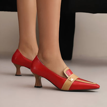 Aveline Mid Heel Shoes - Comfortable Slip-On Design for Summer Style
