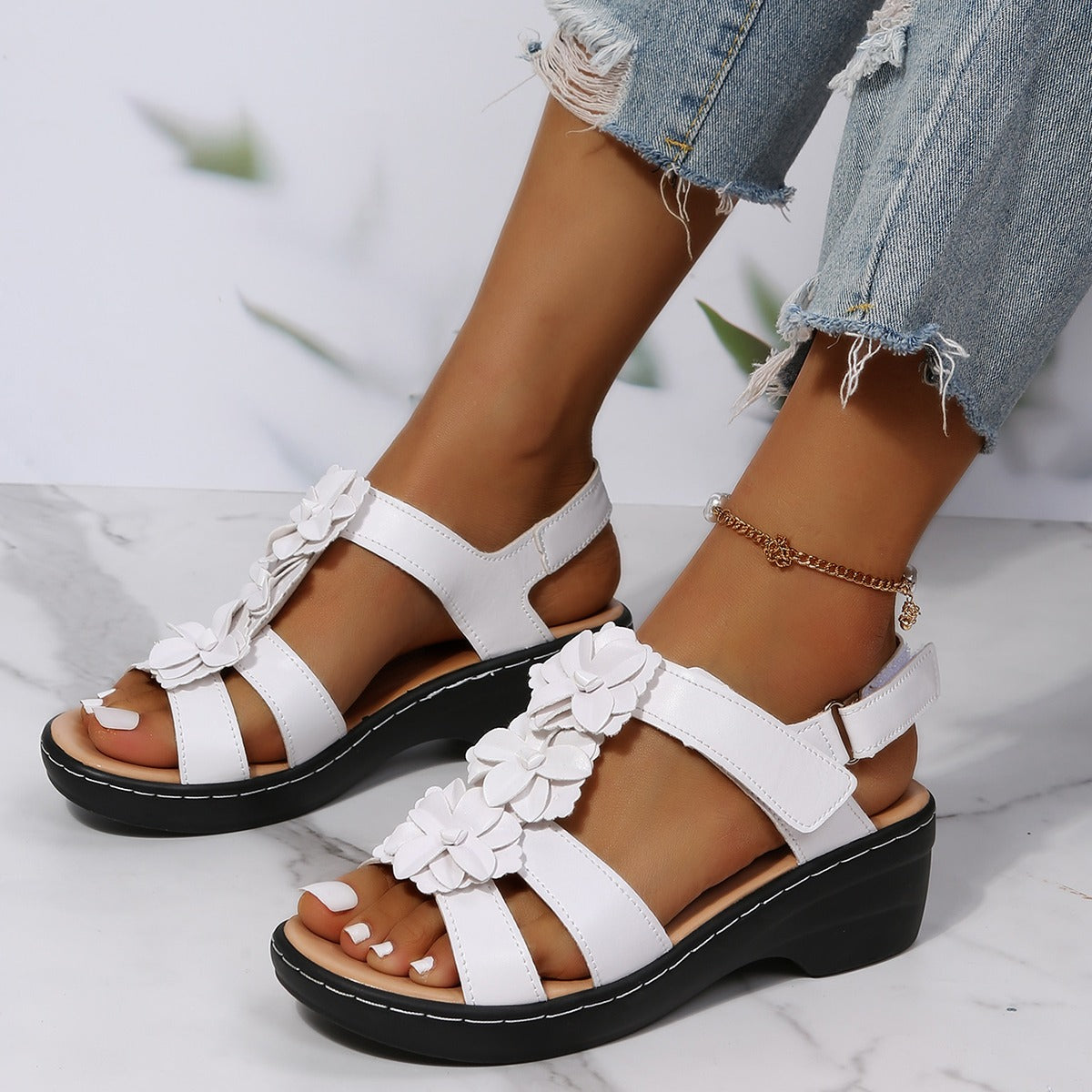 Bordeaux Orthopedic Sandals for Women - Elegant Support & Comfort