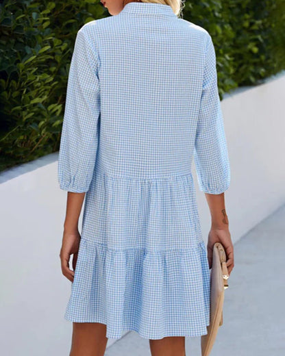 Casual Button Dress - Effortless Style & All-Day Comfort
